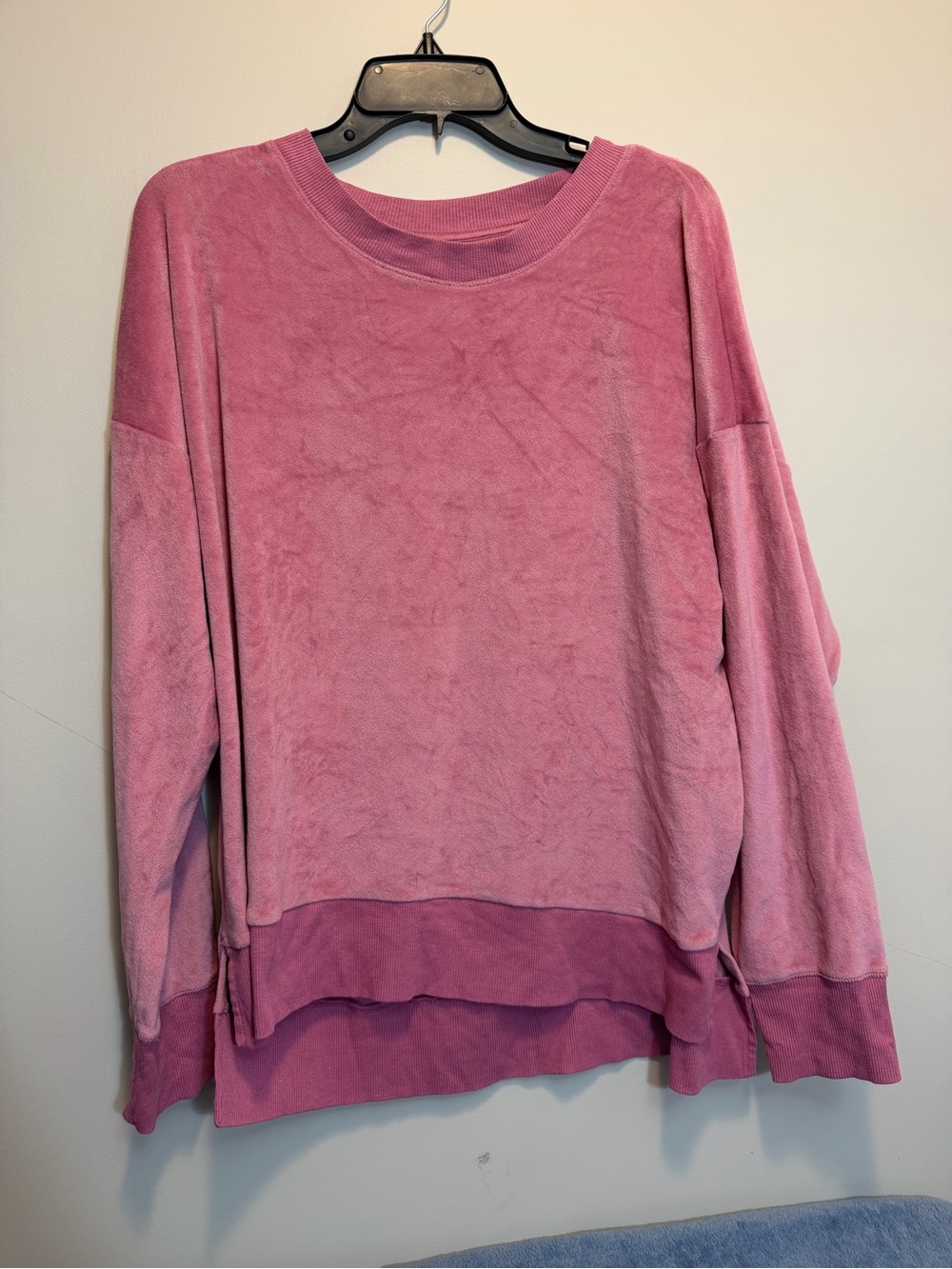 Secret Treasures Dusty Rose Layered Hem Pullover